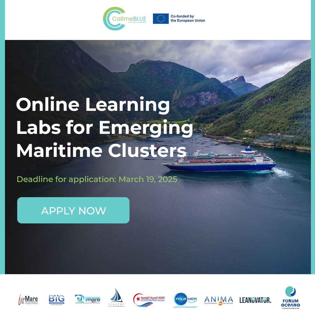 CALLMEBLUE:Online Learning Labs for Emerging Maritime Clusters – Exciting Opportunity Alert!